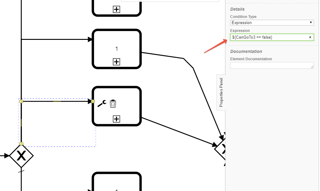 Camunda gateway condition