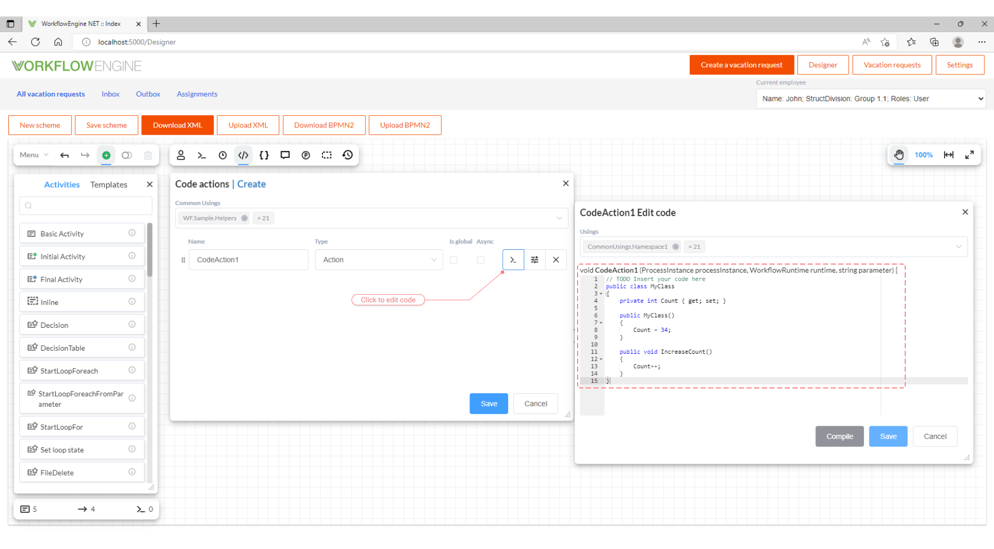 Code Actions 1