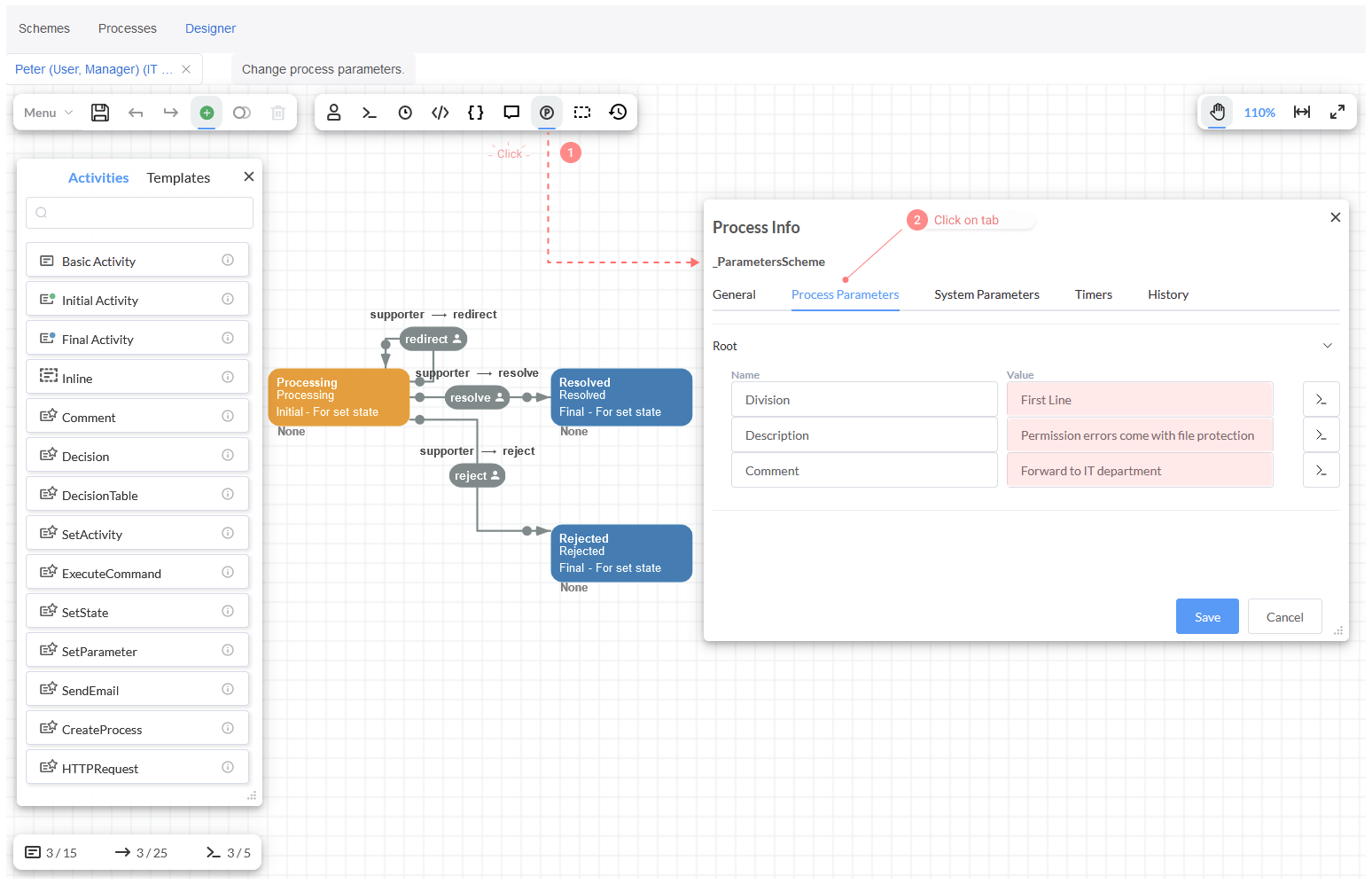 Process info