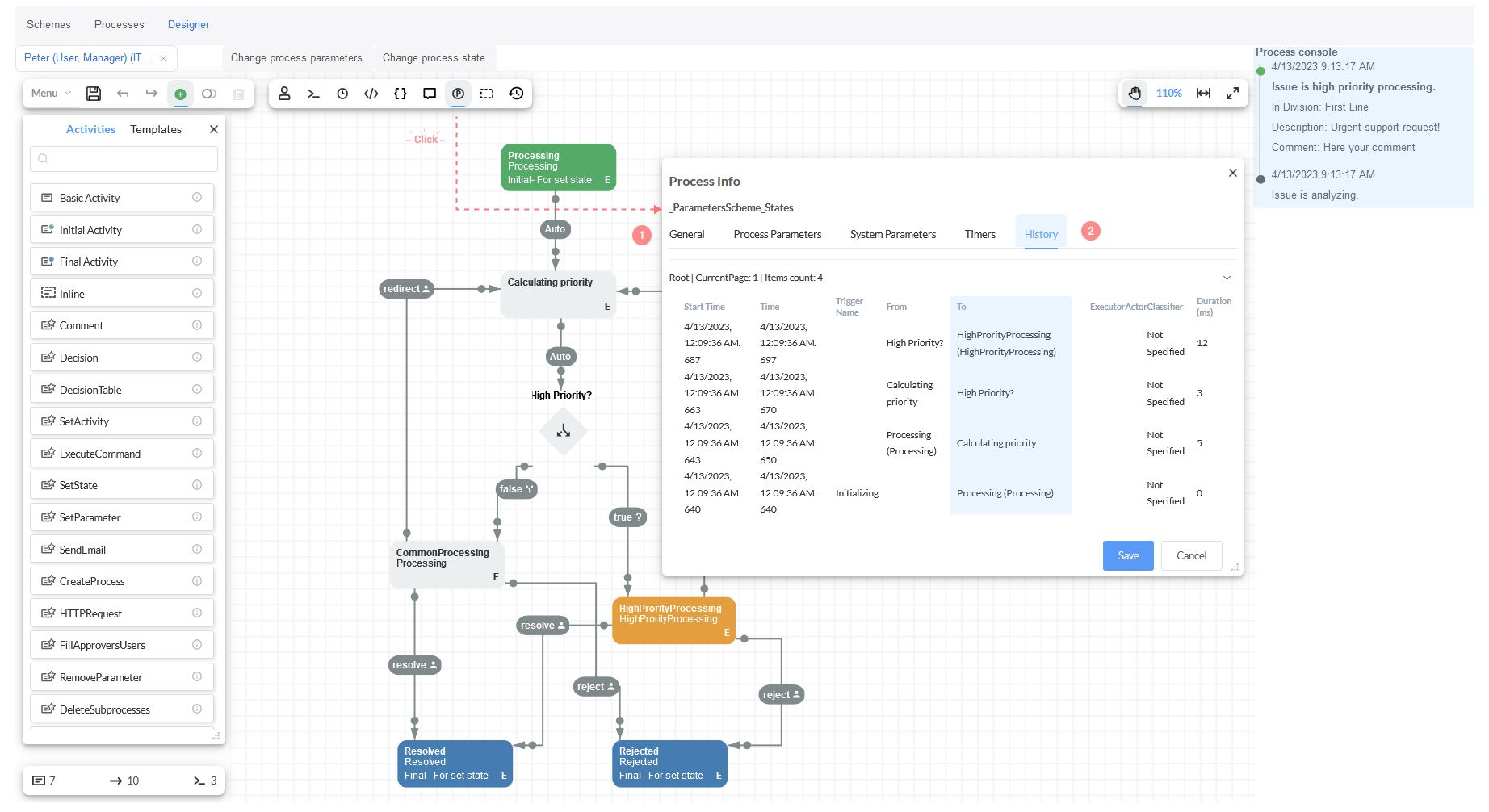 Process info
