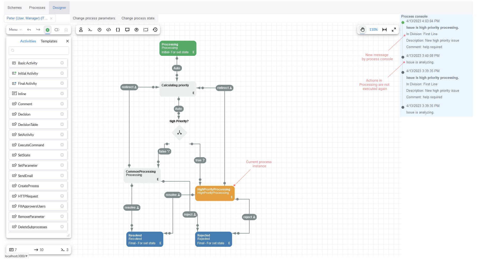 Process resume